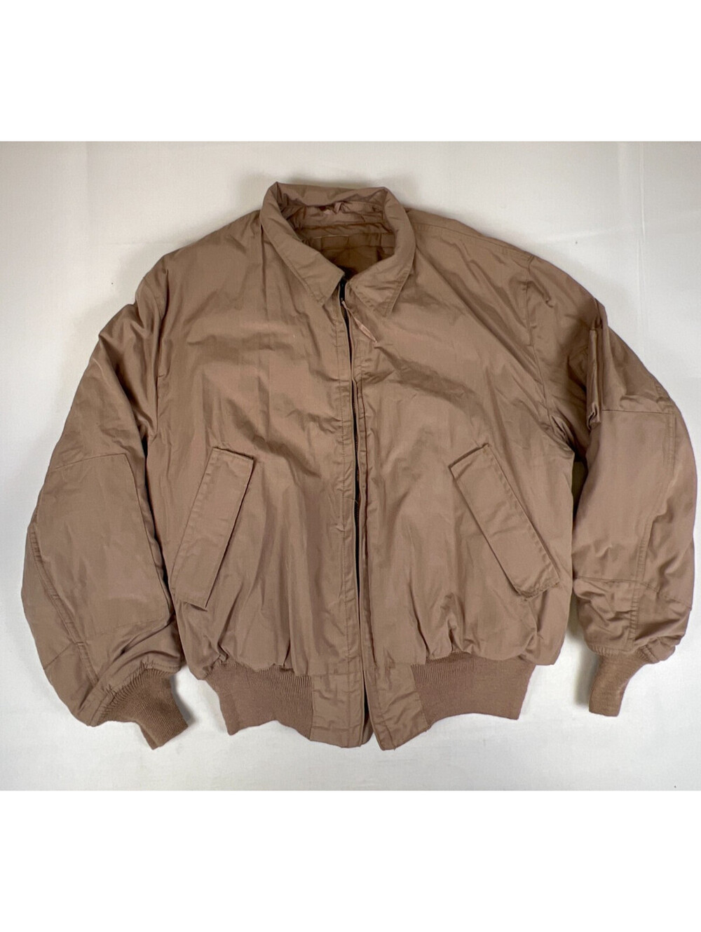 Vintage Carter Industries Men Men's L Long Cold Weather CVC Jacket Khaki Aramid